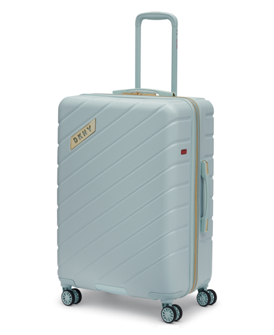 Shop Dkny Bias 24" Upright Trolley Luggage In Jade Sky
