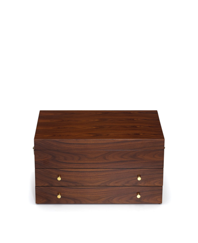 Lenox Rosewood Flatware Chest In Brown And No Color