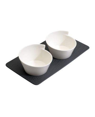 Shop Villeroy & Boch New Wave Condiment Bowl Set, 3 Pieces In Multi