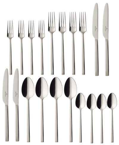 Villeroy & Boch Metro Chic Flatware Stainless Steel 20 Piece Set, Service For 4 In Stainless Steel