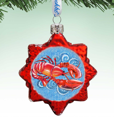 Shop Designocracy Lobster Mercury Holiday Ornament In Multi Color