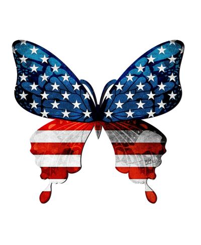 Designocracy Usa Butterfly Holiday Door Decor In Multi Color