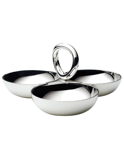 Christofle Vertigo Small Three-bowl Silver-plated Tray 8cm