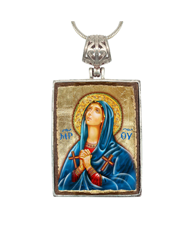 Shop G.debrekht Maria Magdalena Religious Holiday Jewelry Necklace Monastery Icons In Multi Color