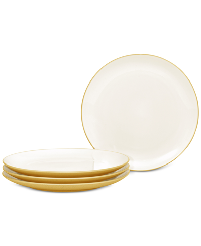 Noritake Colorwave Coupe Dinner Plates, Set Of 4 In Mustard