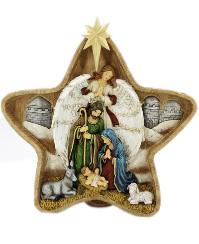 Shop Santa's Workshop 9" Star Nativity In Brown