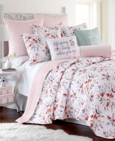 Levtex Adeline Floral Bouquet Reversible 3-pc. Quilt Set, Full/queen In Pink
