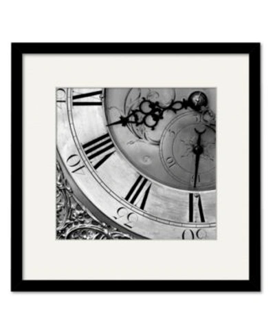 Courtside Market Clockwork Ii 20" X 20" Framed And Matted Art In Multi