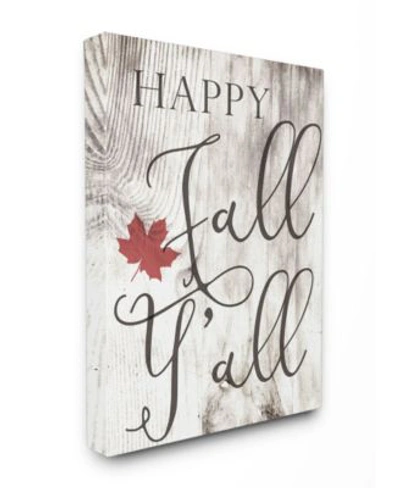Shop Stupell Industries Happy Fall Yall Typography Sign Art Collection In Multi