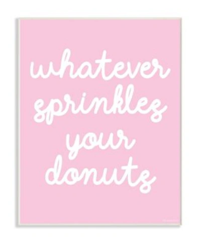 Shop Stupell Industries Whatever Sprinkles Your Donut Wall Art Collection In Multi
