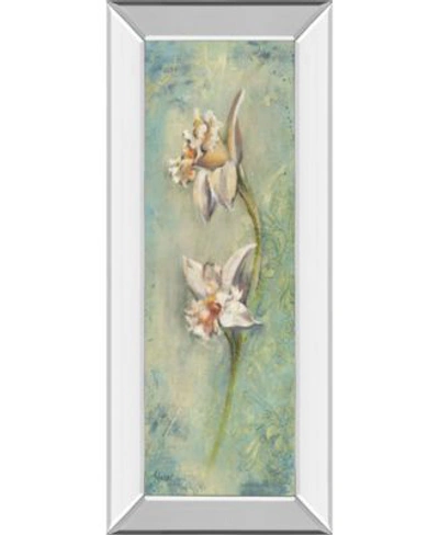 Shop Classy Art Floral By Lee Hazel Mirror Framed Print Wall Art Collection In Blue