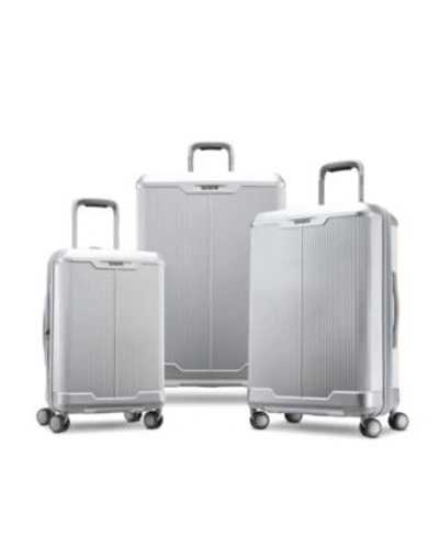 Shop Samsonite Silhouette 17 Hardside Luggage Collection In Aluminum Silver
