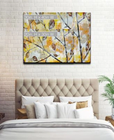 Shop Ready2hangart Blowing Autumn Leaves Canvas Wall Art Collection In Multicolor