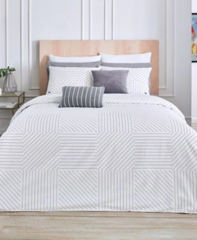 Shop Lacoste Home Guethary Duvet Cover Sets In White