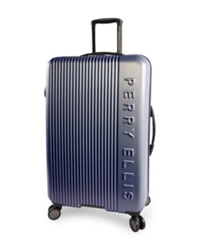 Shop Perry Ellis Forte Hardside Spinner Luggage Collection In Silver