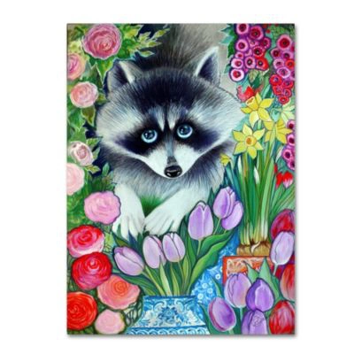 Shop Trademark Global Oxana Ziaka Raccoon Canvas Art Collection In Multi