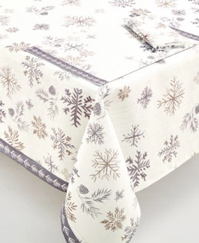 Shop Lenox Alpine Table Linens Collection In Grey