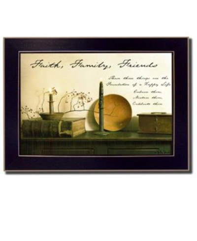 Shop Trendy Decor 4u Faith Family Friends By Billy Jacobs Printed Wall Art Ready To Hang Black Frame Collection In Multi