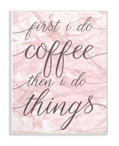 Stupell Industries Coffee Things Art Collection In Multi