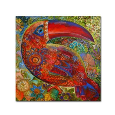 Shop Trademark Global Oxana Ziaka Toucan Deco Canvas Art Collection In Multi