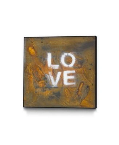 Shop Eyes On Walls Kent Youngstrom Love Squared Art Block Framed In Multi