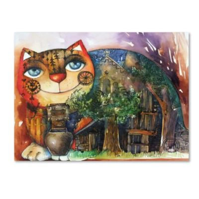 Shop Trademark Global Oxana Ziaka Alpes Cat Canvas Art Collection In Multi