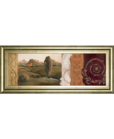 Classy Art Tuscan Scene Framed Print Wall Art Collection In Red