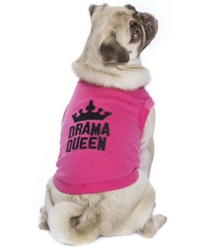 Shop Parisian Pet Drama Queen Dog T Shirt In Pink