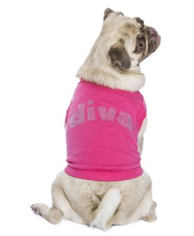 Shop Parisian Pet Diva Dog T Shirt In Fuchsia