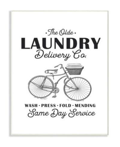 Shop Stupell Industries Olde Laundry Delivery Co Vintage Inspired Bike Art Collection In Multi
