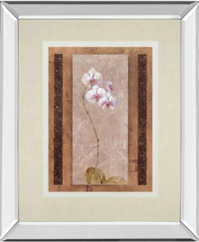 Shop Classy Art Contemporary Orchid By Carney Mirror Framed Print Wall Art Collection In Pink