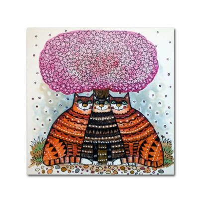 Shop Trademark Global Oxana Ziaka A Cherry Blossom Season Canvas Art Collection In Multi