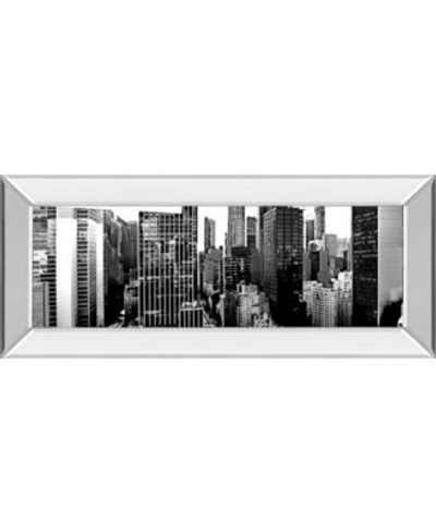Shop Classy Art Panorama Of Nyc By Jeff Pica Mirror Framed Print Wall Art Collection In Black