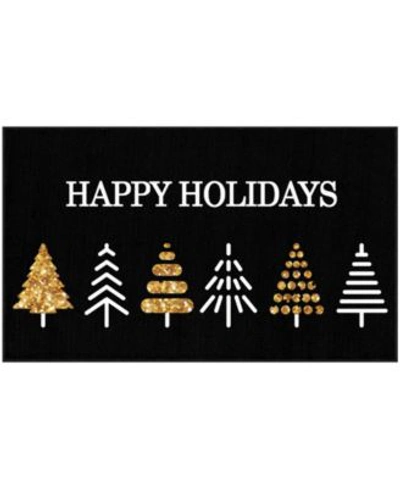 Shop Mohawk Holiday Trees Accent Rugs In Black