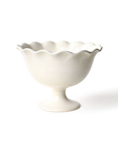 Coton Colors Signature White Ruffle Trifle Bowl In White