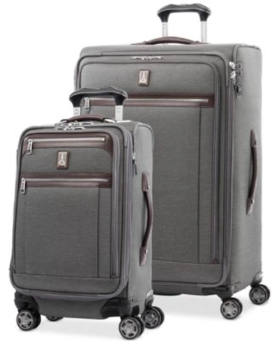 Shop Travelpro Platinum Elite Softside Luggage Collection In Shadow Black