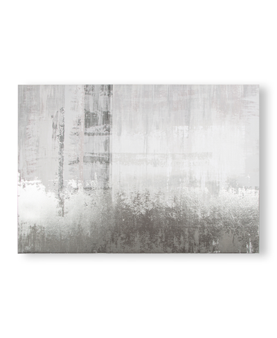 Shop Laura Ashley Abstract Canvas Printed Canvas Wall Art, 27.6" X 39.37" In Pale Charcoal