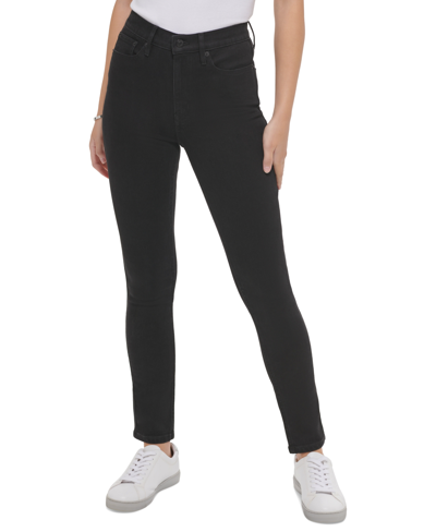 Shop Calvin Klein Jeans Est.1978 Women's Whisper Soft Skinny Jeans In Real Black
