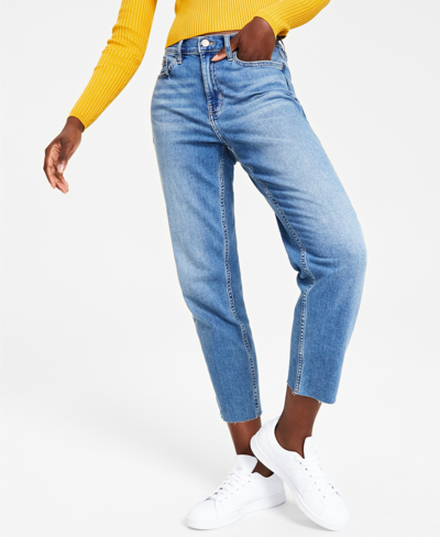 Shop Calvin Klein Jeans Est.1978 Women's Straight-leg Ankle Jeans In Malvern