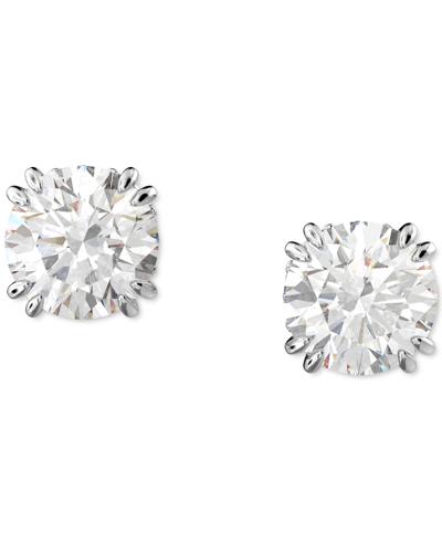 Shop Swarovski Silver-tone Constella Crystal Stud Earrings