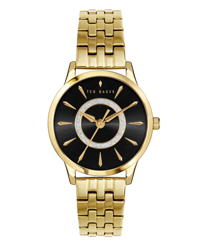 Shop Ted Baker Women's Fitzrovia Charm Gold-tone Stainless Steel Bracelet Watch 34mm
