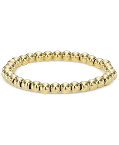 Shop Zoe Lev Polished Multi-bead Stack Ring In 14k Gold