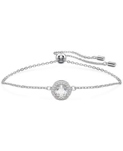 Swarovski Women's Constella Rhodium-plated & Crystal Slider Bracelet In Silver