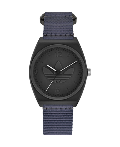 Shop Adidas Originals Unisex Three Hand Project Two Blue Fabric Fastwrap Watch 38mm