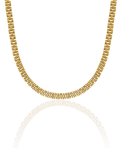 Oma The Label Women's Chunky Cuban Link 18k Gold Plated Brass 15mm Necklace, 18" In Gold