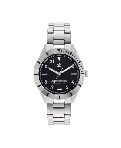 Adidas Originals Adidas Unisex Three Hand Edition Three Small Silver-tone Stainless Steel Bracelet Watch 36mm In Silver-tone