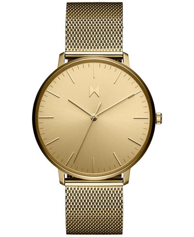 Mvmt Men's Legacy Slim Gold-tone Mesh Bracelet Watch 42mm In Gold