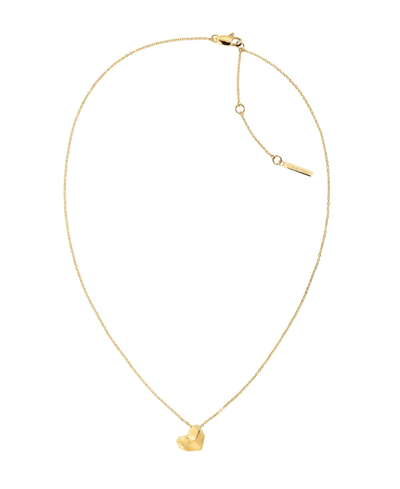 Shop Calvin Klein Women's Stainless Steel Necklace In Gold-tone