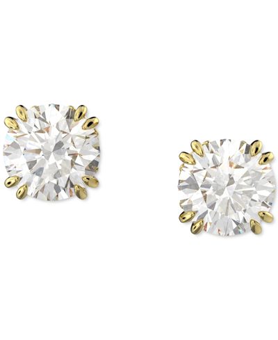 Shop Swarovski Silver-tone Constella Crystal Stud Earrings In Gold