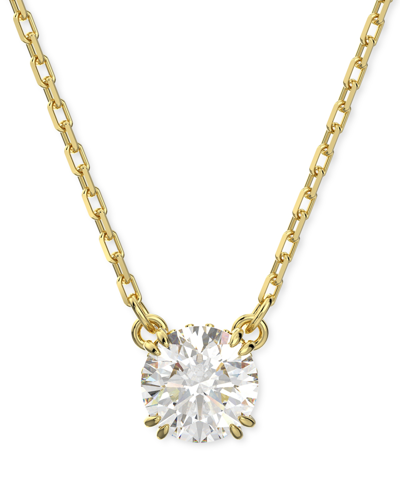 Shop Swarovski Silver-tone Constella Crystal Pendant Necklace, 14-7/8" + 2" Extender In Gold